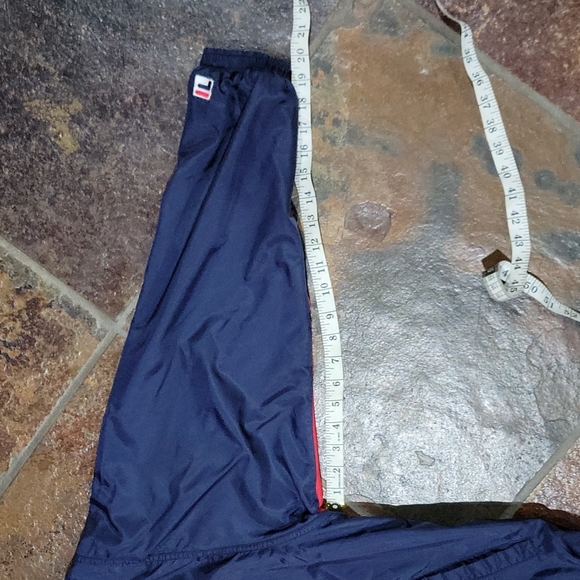 Vintage FILA Track Suit Nylon Polyester Spellout both top & pants - Picture 5 of 10